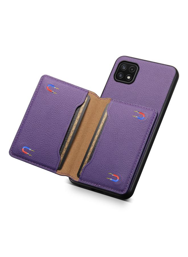 S-TOP Case For Samsung Galaxy A22 5G Calf Texture Card Bag Design Full Coverage Phone Case - Image 5
