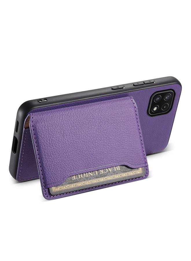 S-TOP Case For Samsung Galaxy A22 5G Calf Texture Card Bag Design Full Coverage Phone Case - Image 4