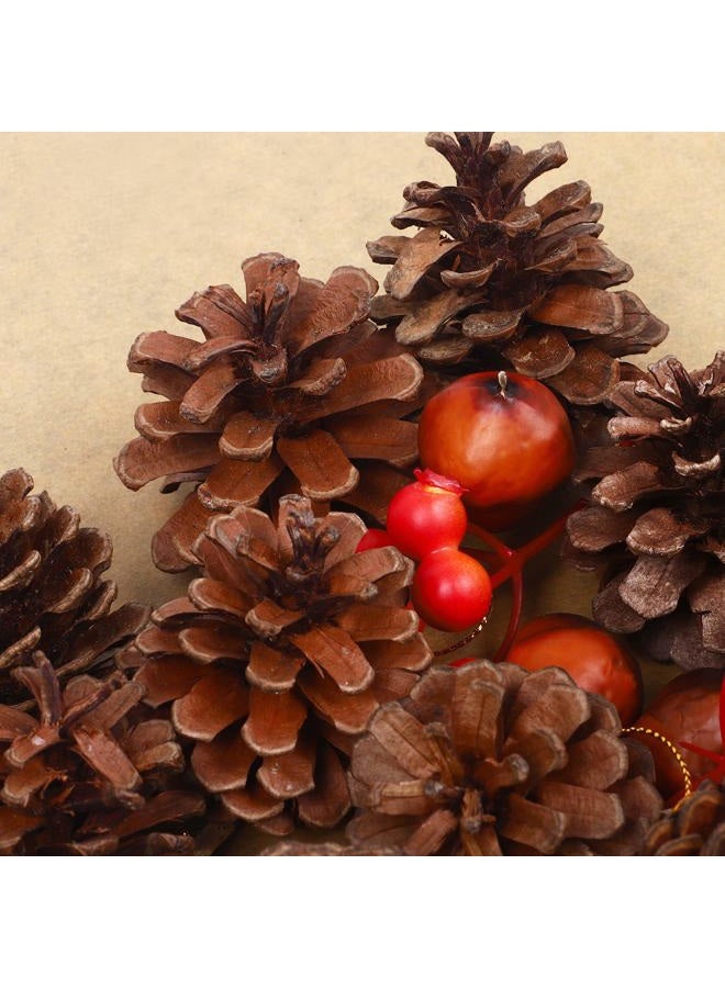 Whaline 25 Pcs Christmas Natural Pine Cones, Rustic Pinecones Bulk Ornaments with String for Crafting for Home Accent Decor, Fall Thanksgiving Tree Decoration (1.6-2.4 Inches) - Image 4