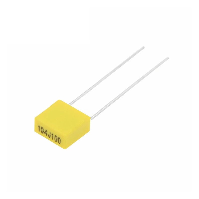 20PCS 100V 0.1uF 104J 5mm Polypropylene Film Capacitor 100NF 104 - Image 1