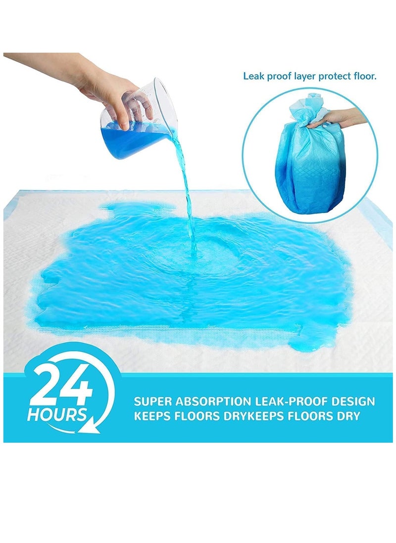 TYCOM Dog and Puppy Training Pads 40pcs, Disposable Dog Pee Pads, Ultra Absorbent & Leak-Proof Pet Underpads, Dry Quickly Pee Pad for Dog Cats Rabbits or Other House Training Pets 60*60 cm.  - Image 2