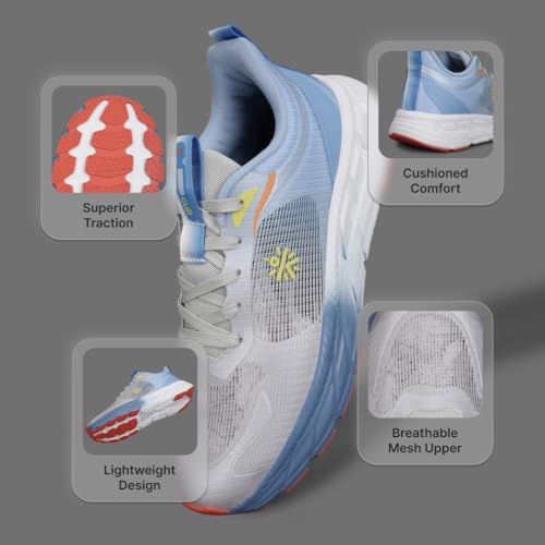 CULT Men Fortis Casual Shoes (Grey & Blue_UK9) - Image 3
