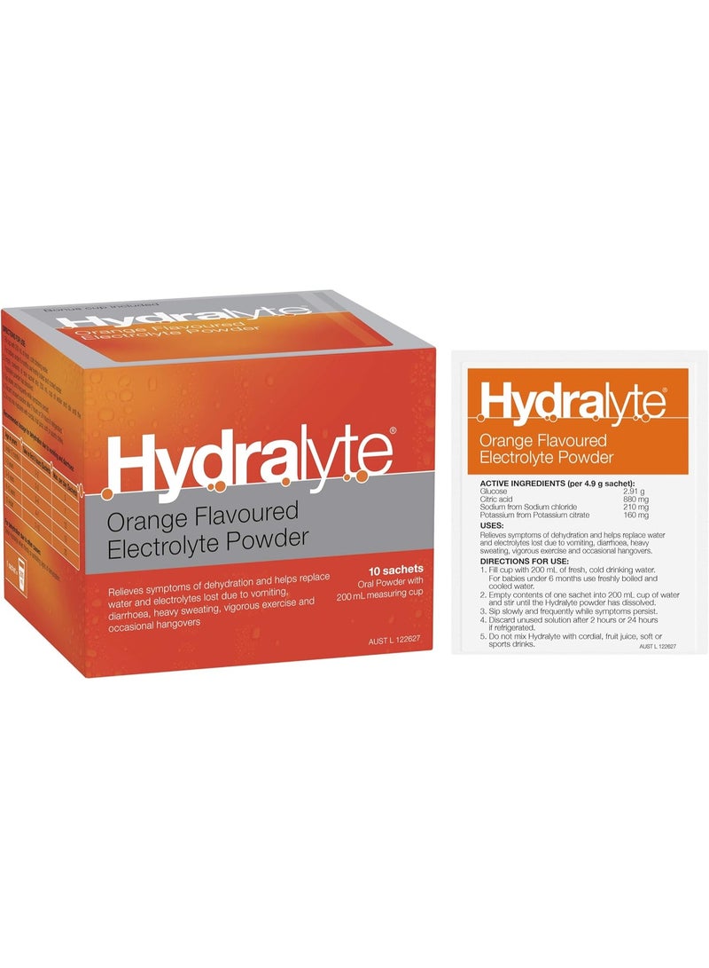 هيدراليت هيدرالايت مكمل غذائى بنكة البرتقال  4.9 جرام × 10 اكياس - Image 2