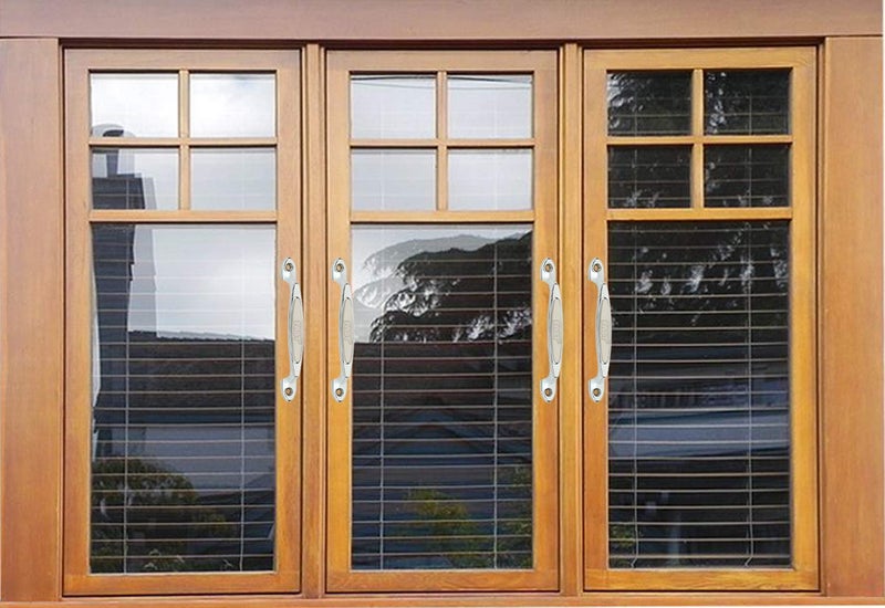 FAST CP15A Aluminium Chrome Plated TT Front Screw Cabinet Pull Handle for Door and Window (Silver, 4 Inch) - Pack of 4 Pieces - Image 4