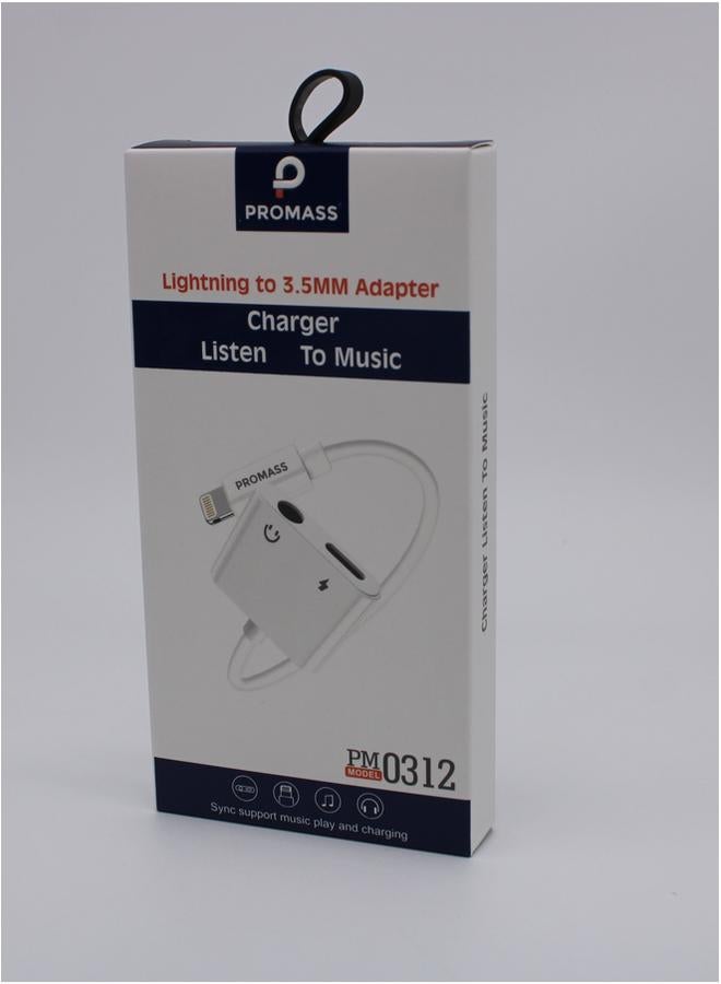 بروماس كابل Lightning إلى 3.5 ملم للصوت والشاحن من أجل اتصال سلس وطاقة متواصلة - Image 2