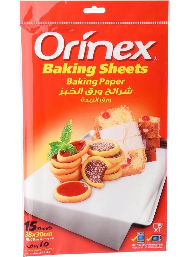 Orinex Baking Sheet 15 Pcs 38X30 cm - Image 1