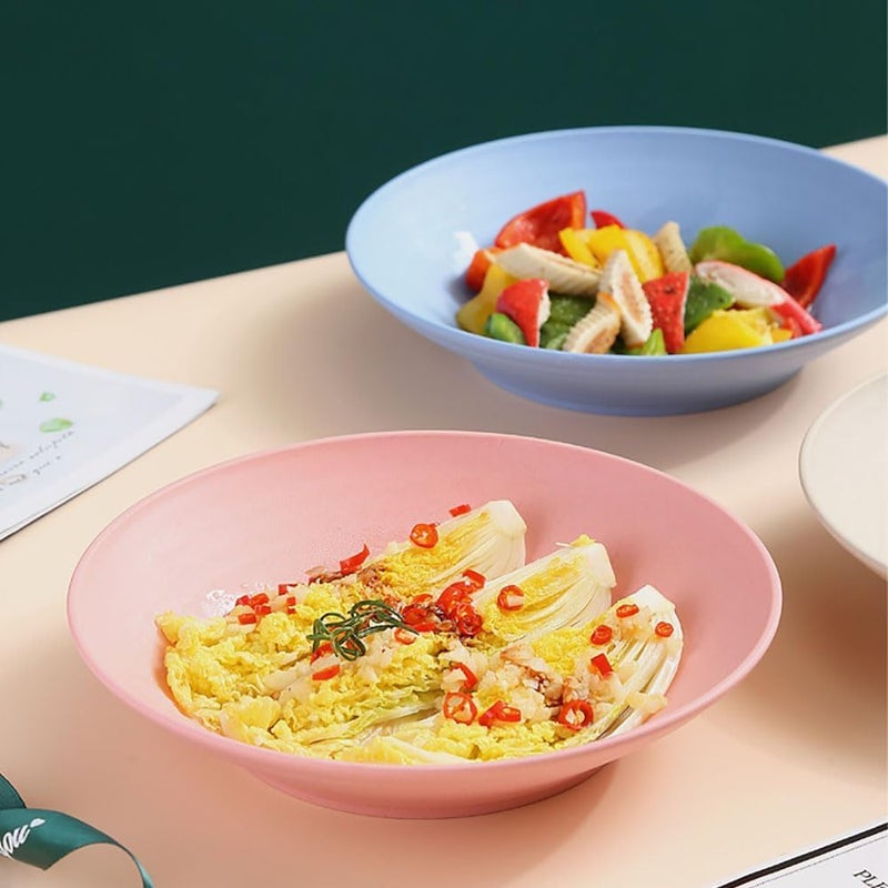 HARSHTI HARSHTI Deep Dish Pasta Bowls - Lightweight, Unbreakable, and Stylish Tableware for Pasta, Salad, and Soup - Modern, Dishwasher & Microwave Safe | Japanese Style Noodles & Ramen Serving Bowl (4) - Image 4