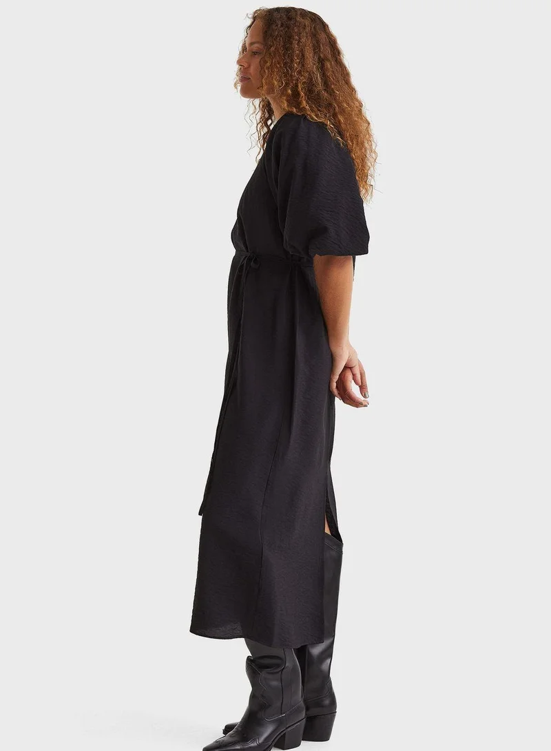 H&M Belted Midi Dress