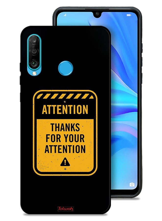 Tolwak Huawei P30 lite Protective Case Cover Thanks For Attention - Image 1