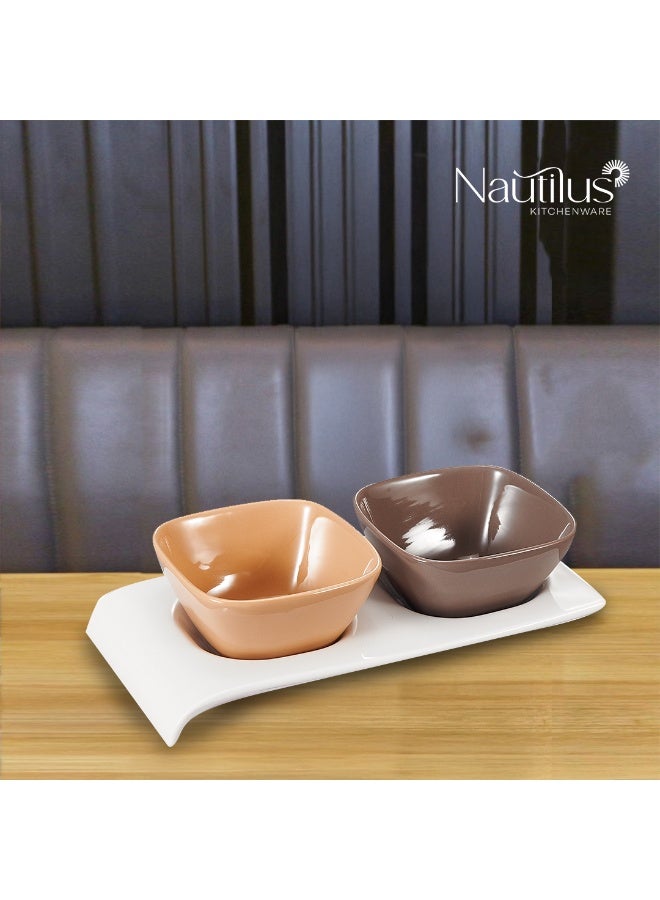 NAUTILUS CERAMIC TABLEWARE-S/3 SERVING SETTABLE WARE  CERAMIC - Image 3