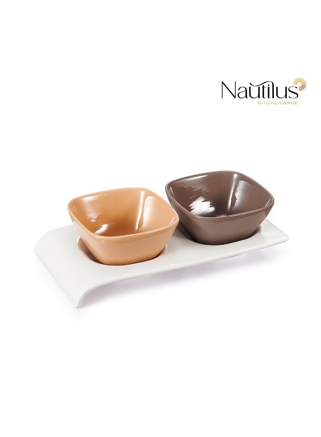 NAUTILUS CERAMIC TABLEWARE-S/3 SERVING SETTABLE WARE  CERAMIC - Image 2