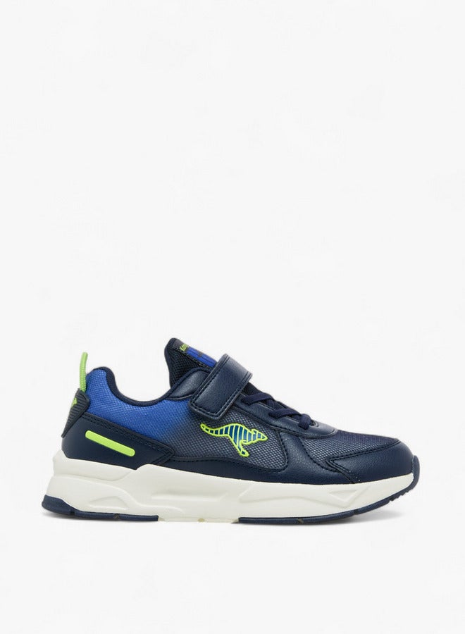 kangaROOS Boys' Panelled Sports Shoes with Hook and Loop Closure  - Image 3