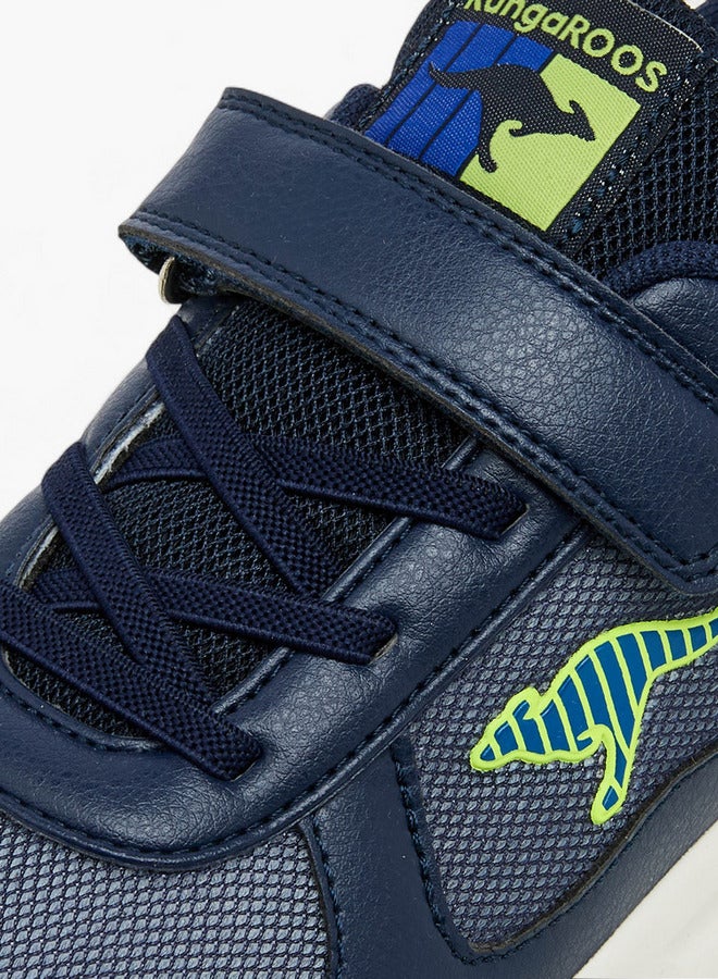 kangaROOS Boys' Panelled Sports Shoes with Hook and Loop Closure  - Image 4