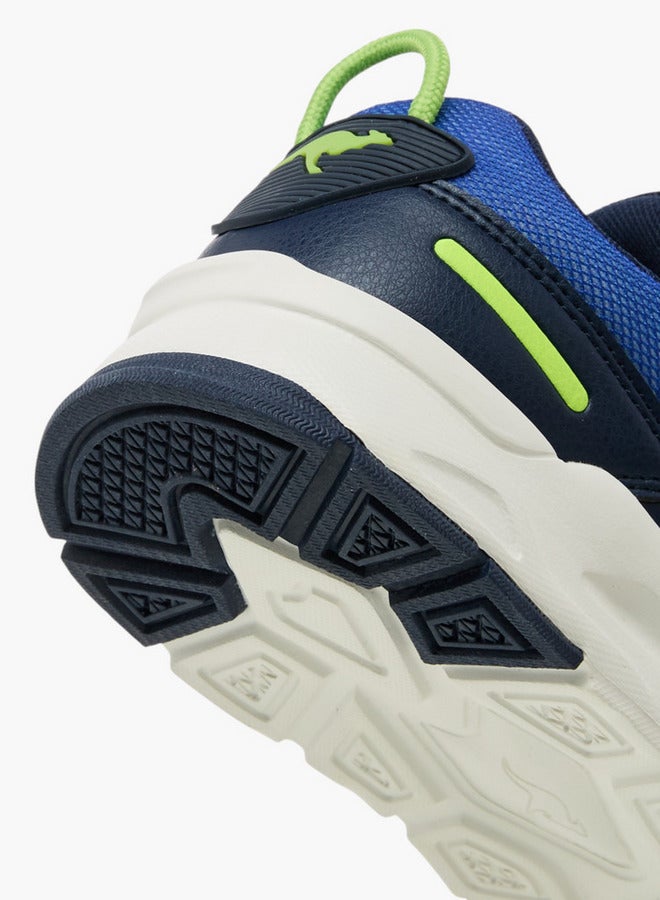 kangaROOS Boys' Panelled Sports Shoes with Hook and Loop Closure  - Image 5
