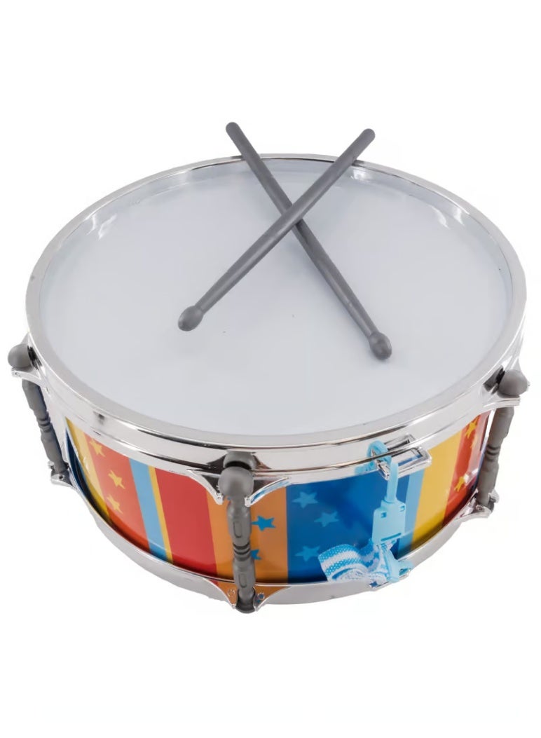 Green Tiger Fashion Interest Happy Play Kids Toy Drum Set with Drumsticks and Strap