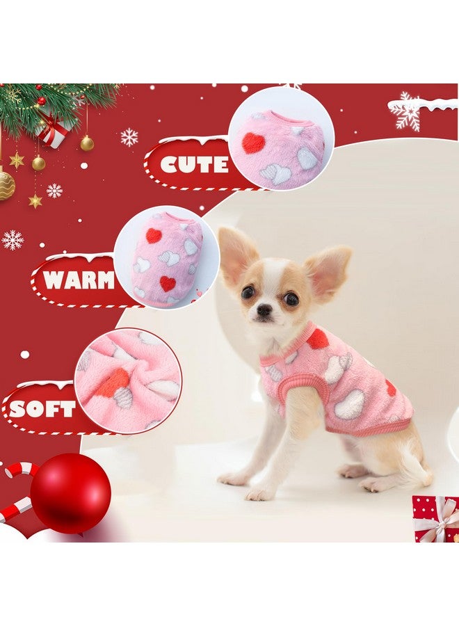 ملابس كلاب صغيرة من قطعتين - سترة جرو لطيفة من الصوف مقاس XXS (صغير جدًا) - Image 3