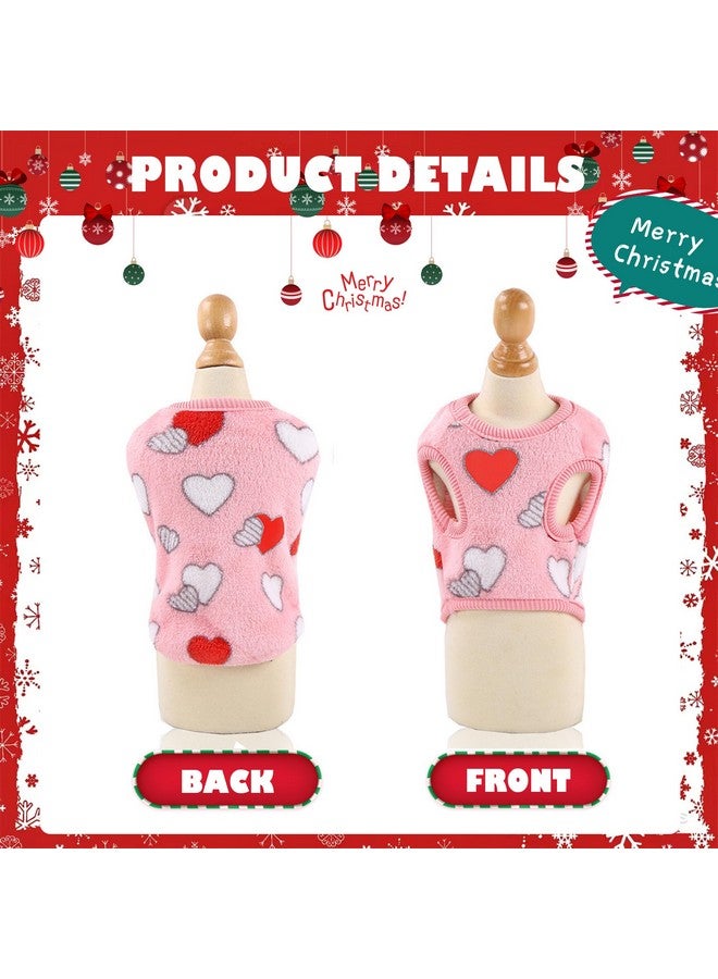 ملابس كلاب صغيرة من قطعتين - سترة جرو لطيفة من الصوف مقاس XXS (صغير جدًا) - Image 5