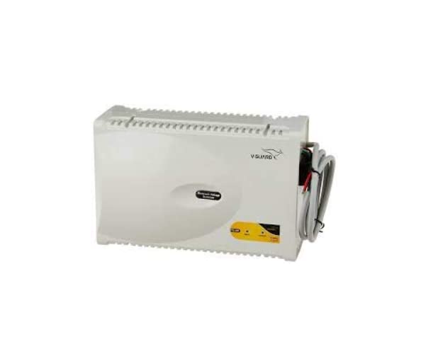 V-Guard Vx-400 170-270V Electronic Voltage Stabilizer For Upto 1.5 Ton Ac With 3 Years Warranty, Grey - Image 1