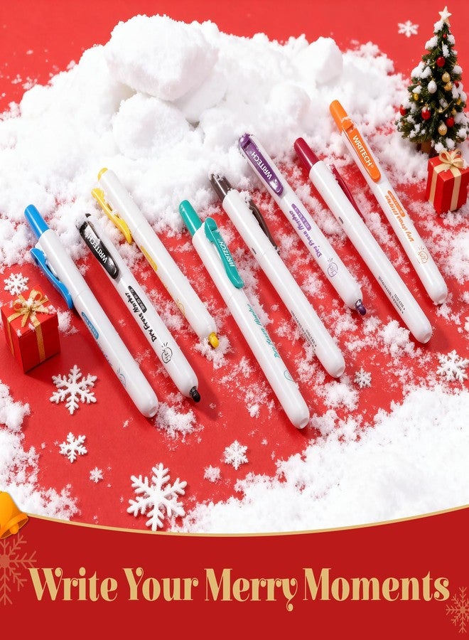 WRITECH Retractable Dry Erase Markers: Clickable Pack of 24 with Fine Tip 12 Assorted Colors Low Odor Ink Whiteboard Marker Multi Colored Refillable Thin Point Pen Bulk No Bleed Smear - Image 2