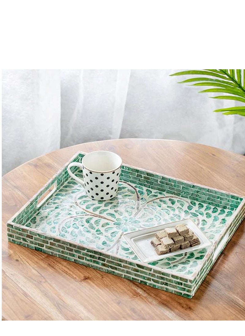 Engraved wooden commode set, designed in soft colors to add a touch of elegance to your living room.