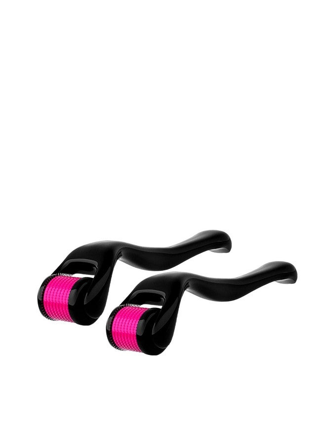 Man Matters Derma Roller with 540 Titanium Alloy Micro Needles 0.5 mm | Reduces Hair Fall | Stimulates Hair Follicles | Safe & Effective | Pack of 2 - Image 1