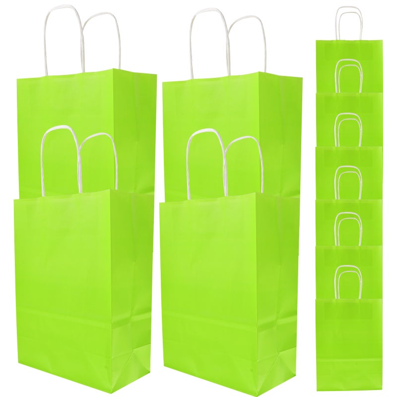 24pcs Bags Party Treat Bags Paper Candy Bags Birthday Party Goodie Bags with Handles - Image 3