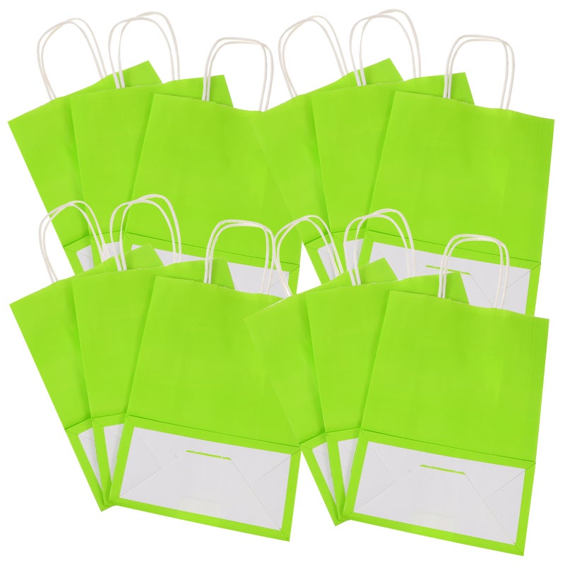 24pcs Bags Party Treat Bags Paper Candy Bags Birthday Party Goodie Bags with Handles - Image 5