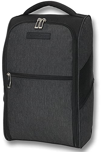 CaddyDaddy Premium Golf Shoe Bag with Ventilated Sides, Internal Shoe Divider, Zipper Closure, Nylon Material, Unisex, Fits Up to Men's Size 14 - Image 1