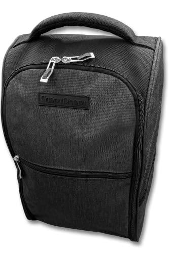 CaddyDaddy Premium Golf Shoe Bag with Ventilated Sides, Internal Shoe Divider, Zipper Closure, Nylon Material, Unisex, Fits Up to Men's Size 14 - Image 5