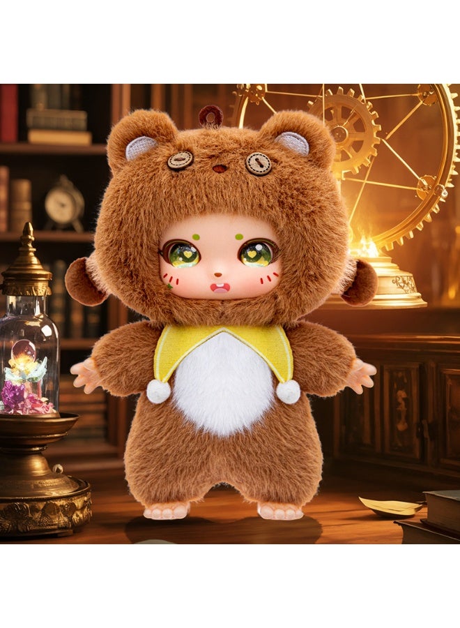 Dreamer Bag Pendant,  Series Vinyl Plush Toy, Doll Height 15 cm (Brown - Memory） - Image 1