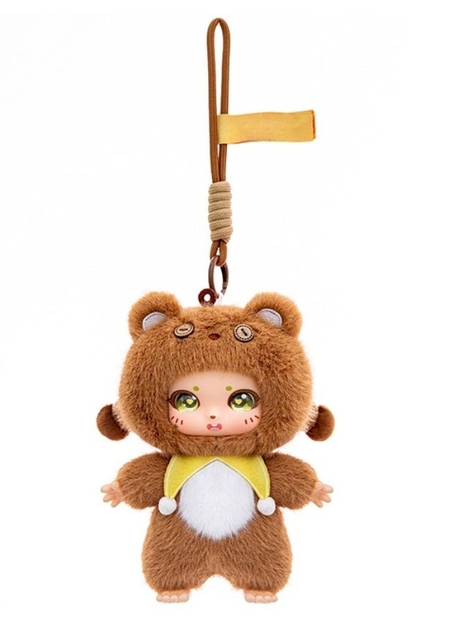 Dreamer Bag Pendant,  Series Vinyl Plush Toy, Doll Height 15 cm (Brown - Memory） - Image 2