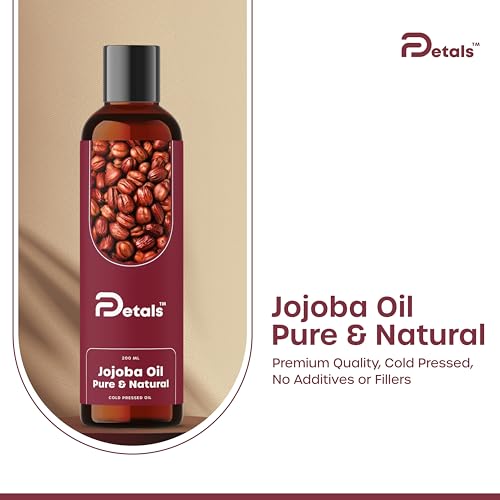 DPetals Pure Natural Cold Pressed Jojoba Oil, For Balancing Oily Skin, Natural Makeup Remover, Hair Vitalizer, Carrier Oil for Massage | 200ml - Image 4
