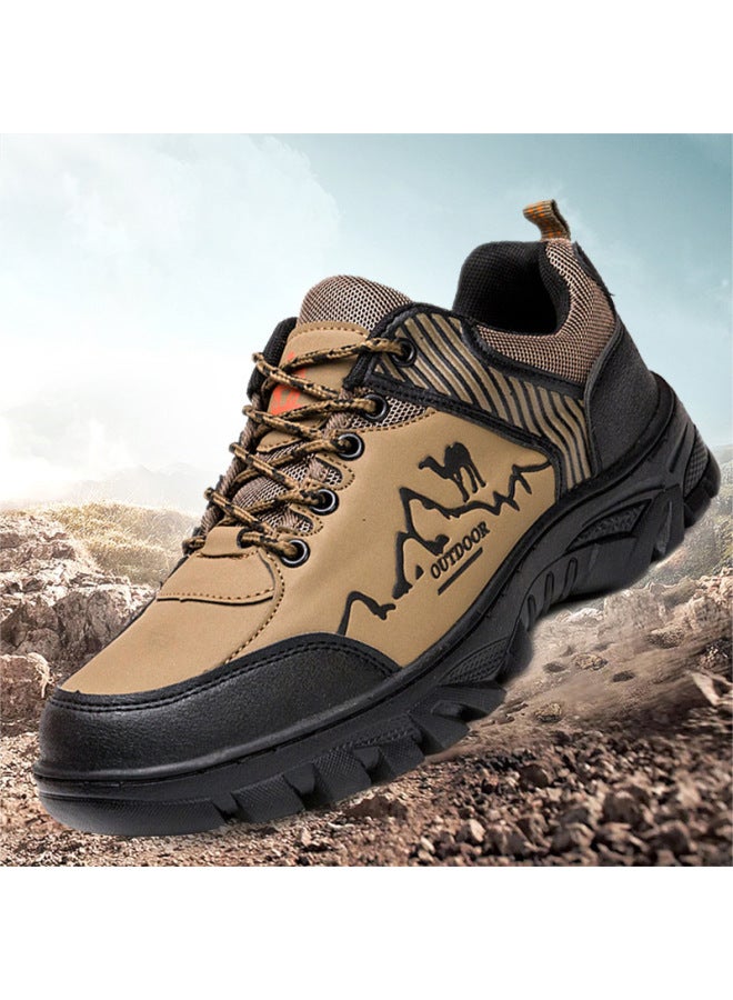 Outdoor  Shoes For Men  New Model Workwear Men's Shoes Leather Wear-resistant Casual  Travel Shoes