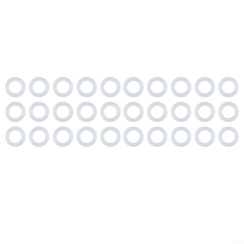 Plastic Crochet Rings Set 12 7mm White For DIY Handbag Backpack Car Seat Decorations - Image 4