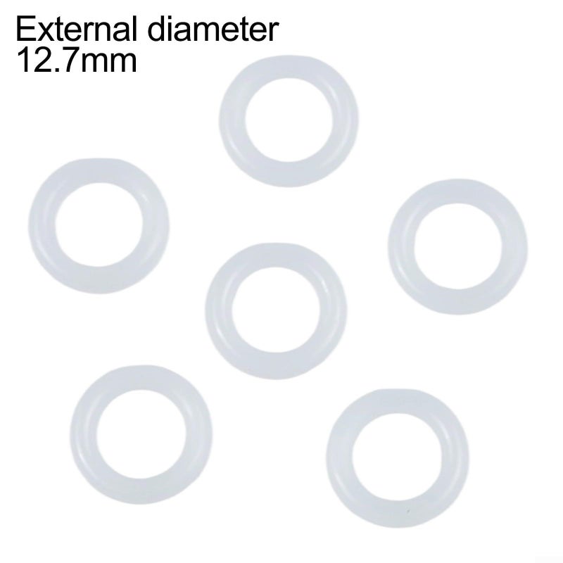 Plastic Crochet Rings Set 12 7mm White For DIY Handbag Backpack Car Seat Decorations - Image 2