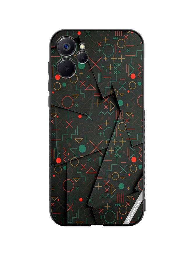 VR CREATIVE Protective Case Cover For Realme 9i 5G Geomatric Circles Design Multicolour - Image 1