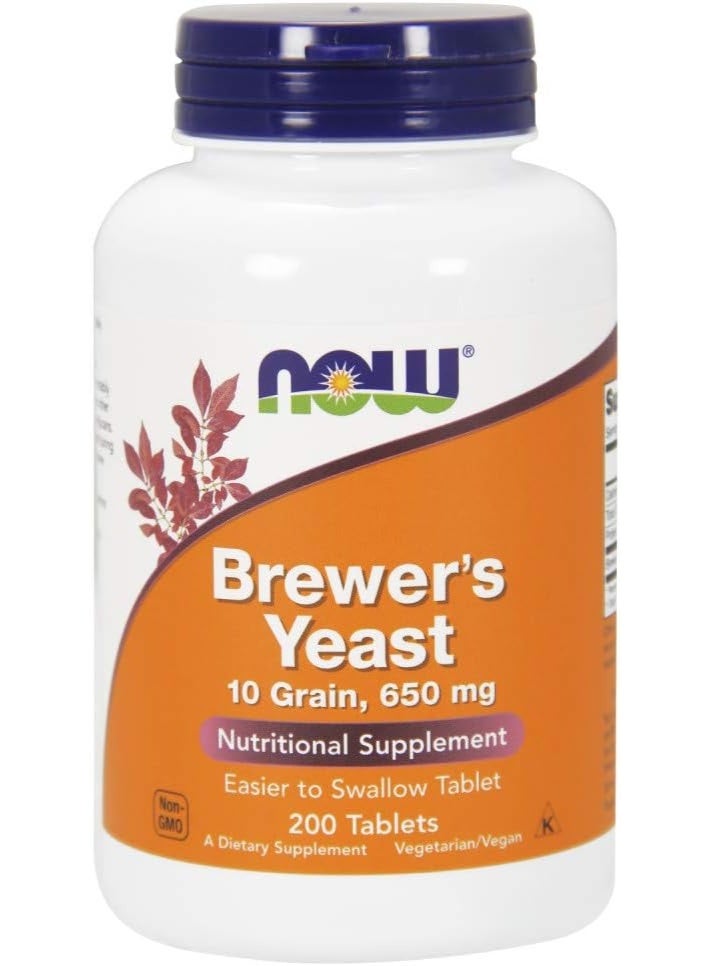 Now Foods Brewer'S Yeast, 650 Mg 200 Tablets