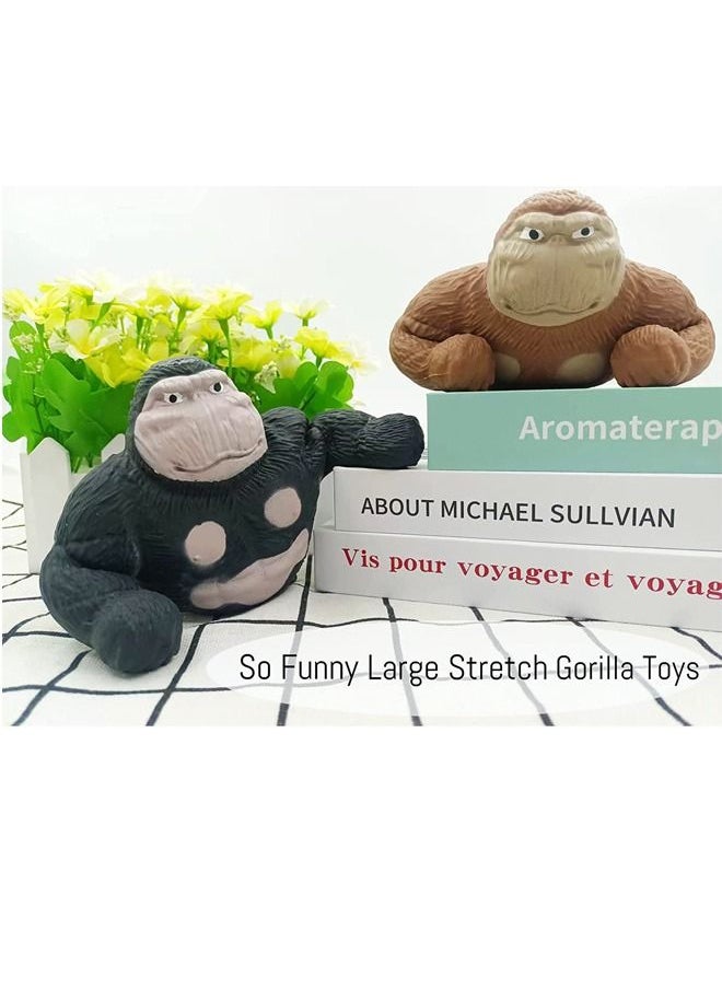 Verona - Wavenly Large Stretchable Gorilla Figures For Kids and Adults Stress Relief Toy Black Color - Image 1