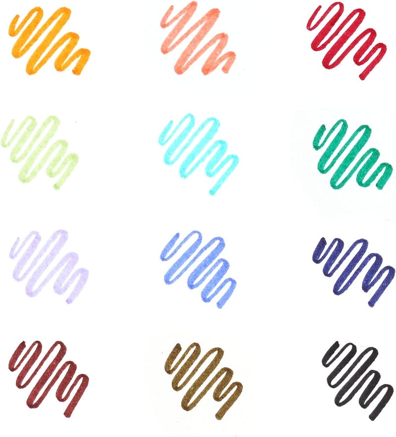 WRITECH Arts Sign Brush Pen Brush Tip Marker Felt Tip Water Based Ink Color Pens 12 Assorted Pastel Colors Great for Lettering, Journaling, Calligraphy (Natural) - Image 2