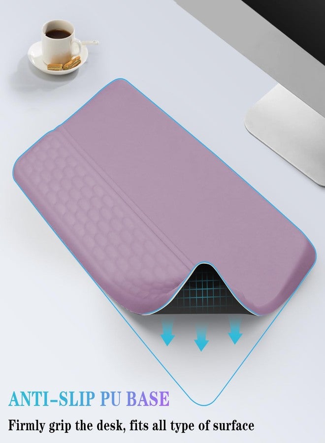 KEPUTAIER Computer Keyboard Stand with Wrist Rest, Ergonomic Tilted Keyboard Holder - Keyboard Riser with Wrist Pad - Keyboard Tray Support for Office Home - Purple - Image 5