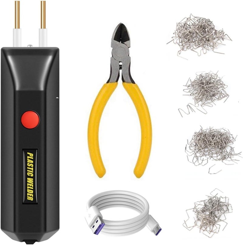 KASTWAVE Cordless Plastic Welder, Portable Plastic Welding Kit With 200Pcs Staples And Pliers, Built-In Led Plastic Welder Gun, Mini Handheld Welding Machine For Plastic Bumpers Repair & Plastic Repairs - Image 1