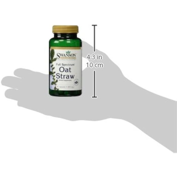 Swanson Full Spectrum Oat Straw 400 Milligrams 60 Capsules - Image 2