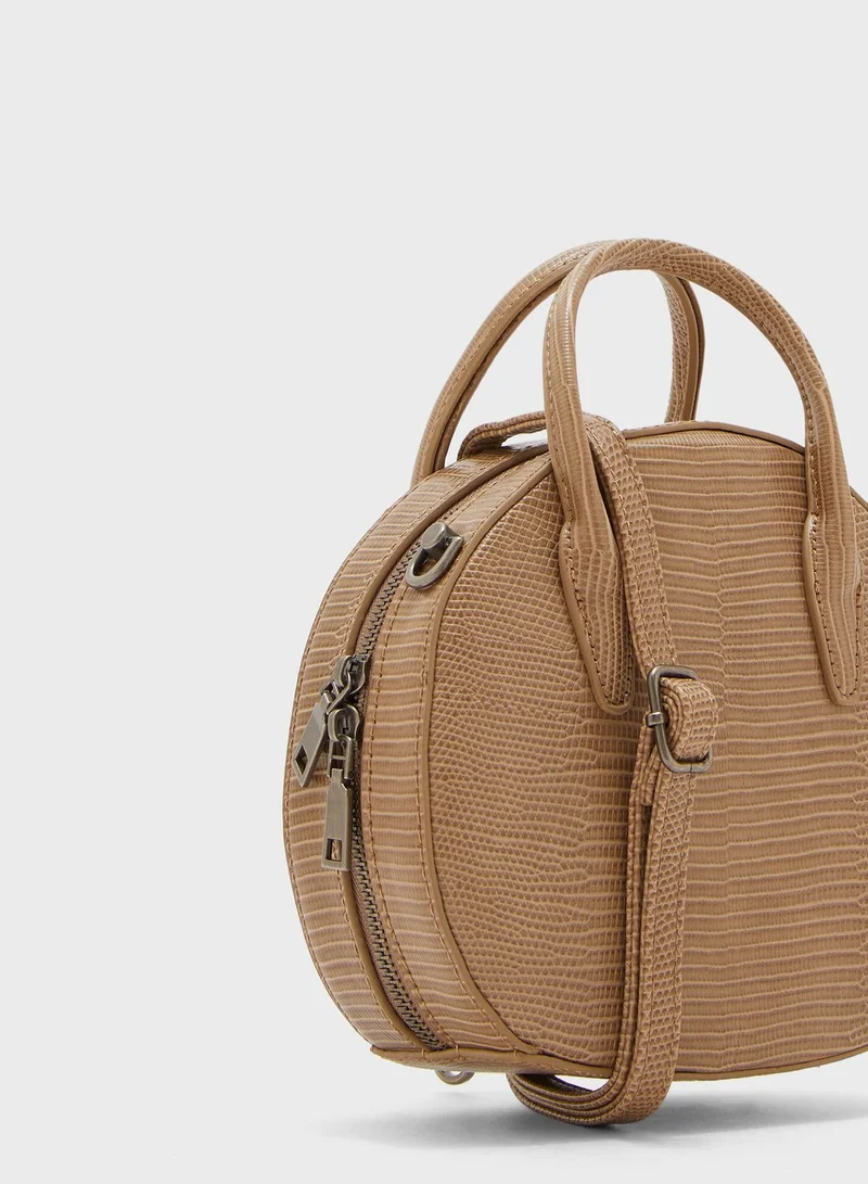 shoexpress Round Zip Through Crossbody