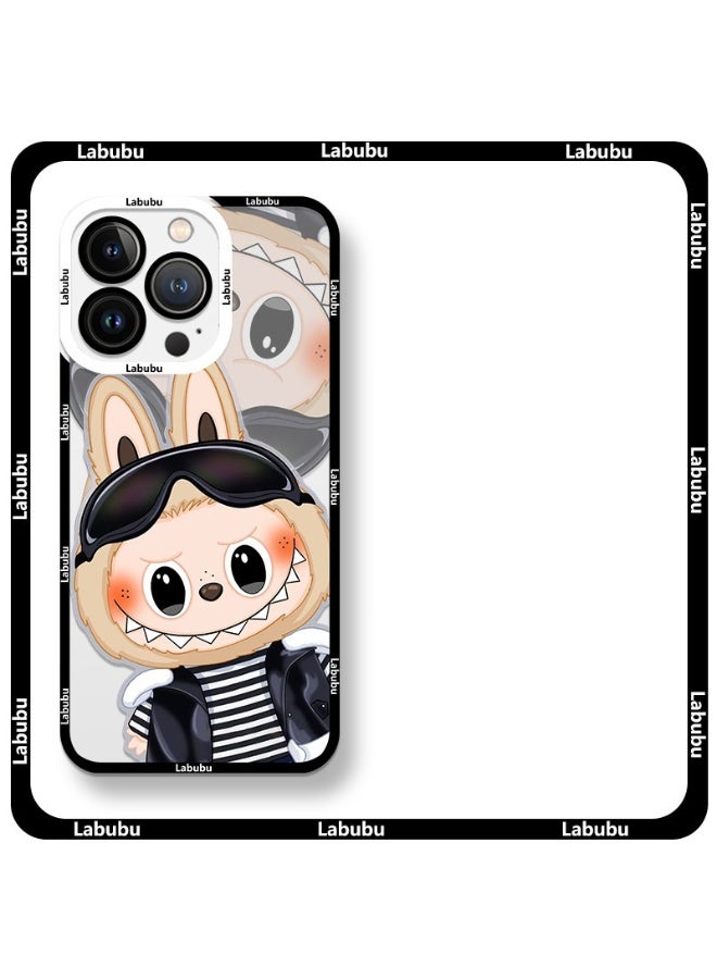 LABUBU Cute labubu Compatible with iPhone Liquid Silicone Case, Full Body Protective Cover, Shockproof, Slim Phone Case for iphone 15pro