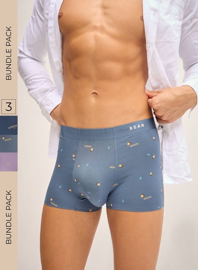 THE BEAR HOUSE Men’s Boxers (Pack of 3) – Made from Modal Fabric, Soft, Stretchable and Breathable for Maximum Comfort at Work or Home  - Image 1