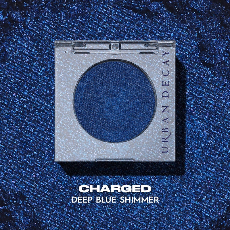 Urban Decay 24/7 Longwear Eyeshadow Single - High-Pigment Eye Shadow Compact, Smooth & Blendable Color, Up to 12HR Wear, Crease-free Makeup - Charged (deep blue shimmer) - Image 3