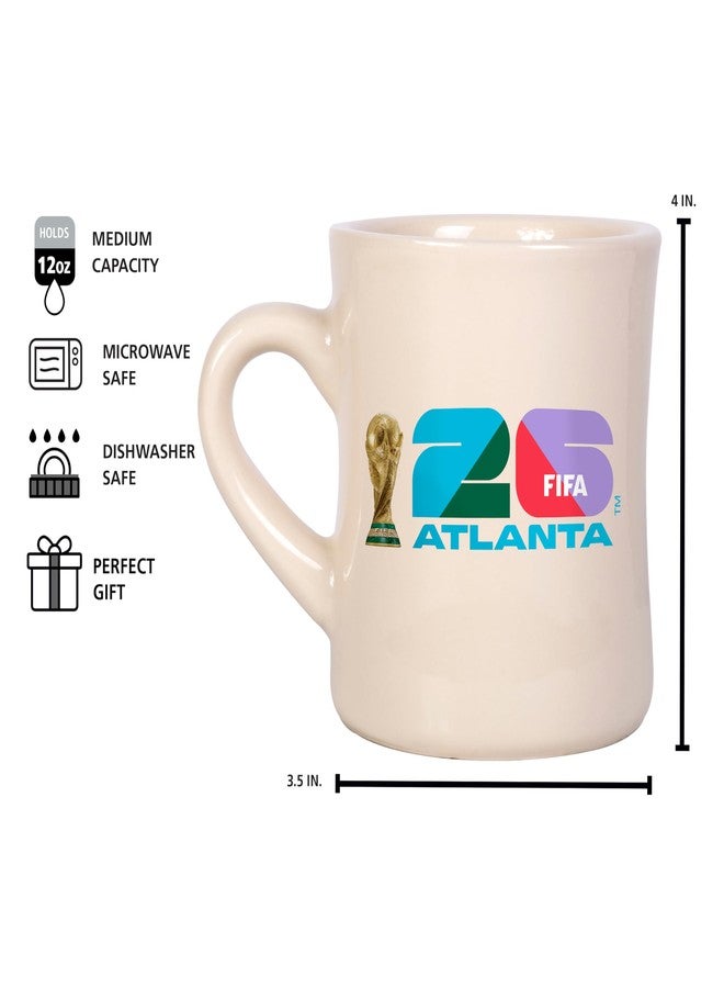 HONAV FIFA Atlanta 12 oz Diner Mug – Timeless 12oz Ceramic, Smooth Diner-Style Shine, Vintage Design – Great For Home Or Office Use - Image 3
