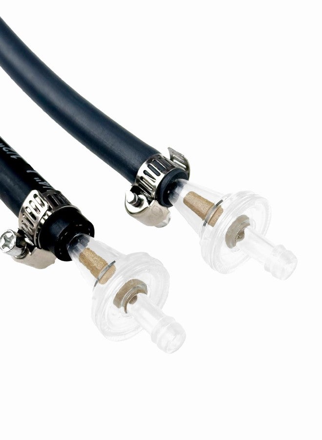 YAMAKATO 1/4" Inline Copper Fuel Filters for Dirt Mini Bike ATV Motorcycle UTV Snowmobile more with 1/4" fuel lines 2pcs with 2 clamps - Image 4