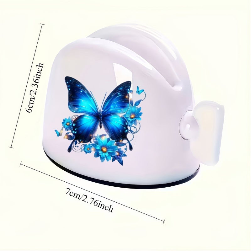 Blue Butterfly Manual Toothpaste Dispenser Waste Free Easy Squeeze for Bathroom - Image 3