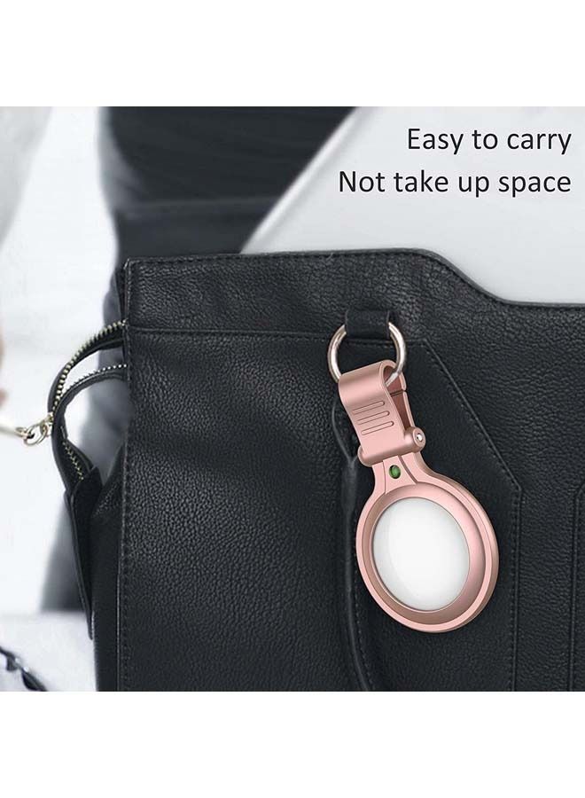 Rock Pow حافظة حماية بلوتوث Air Tag مع غطاء خطاف سلسلة المفاتيح - Image 5